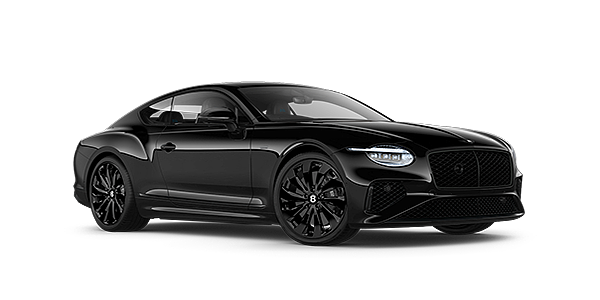 Automobile Nemeth AG Bentley Continental GT Black Edition coupe front three quarter in Onyx black paint